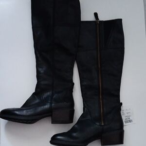 Timberland Black Knee-High Leather Boots